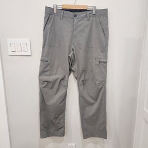 Tilley Trek Hiking Pants Mens 36x30 Gray Outdoor Performance Hiking Travel Nylon